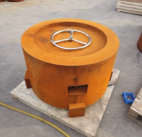 Corten Steel Gas Fire Pit